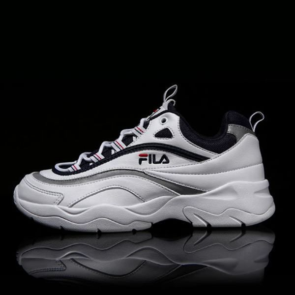 Fila Ray Men's Lifestyle Shoes - White/Navy,NZ 725-62437